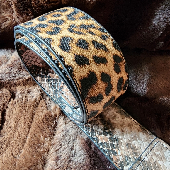 JEN & CO. Hobo Boho Bag - Shoulder Bag Olivia Animal Print Contrast Strap - Picture 5 of 16